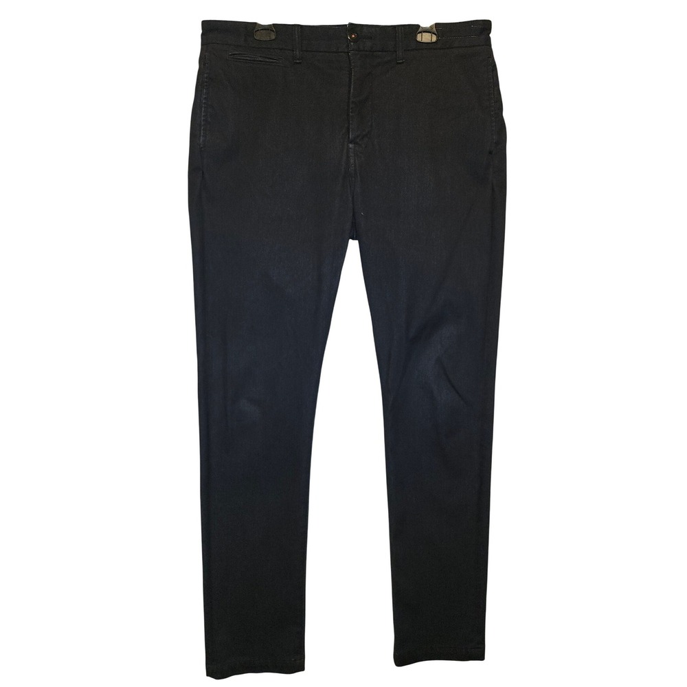Hiroshi Kato The Axe Slim Chino Black Selvedge Pants Mens 34x32 Made In USA